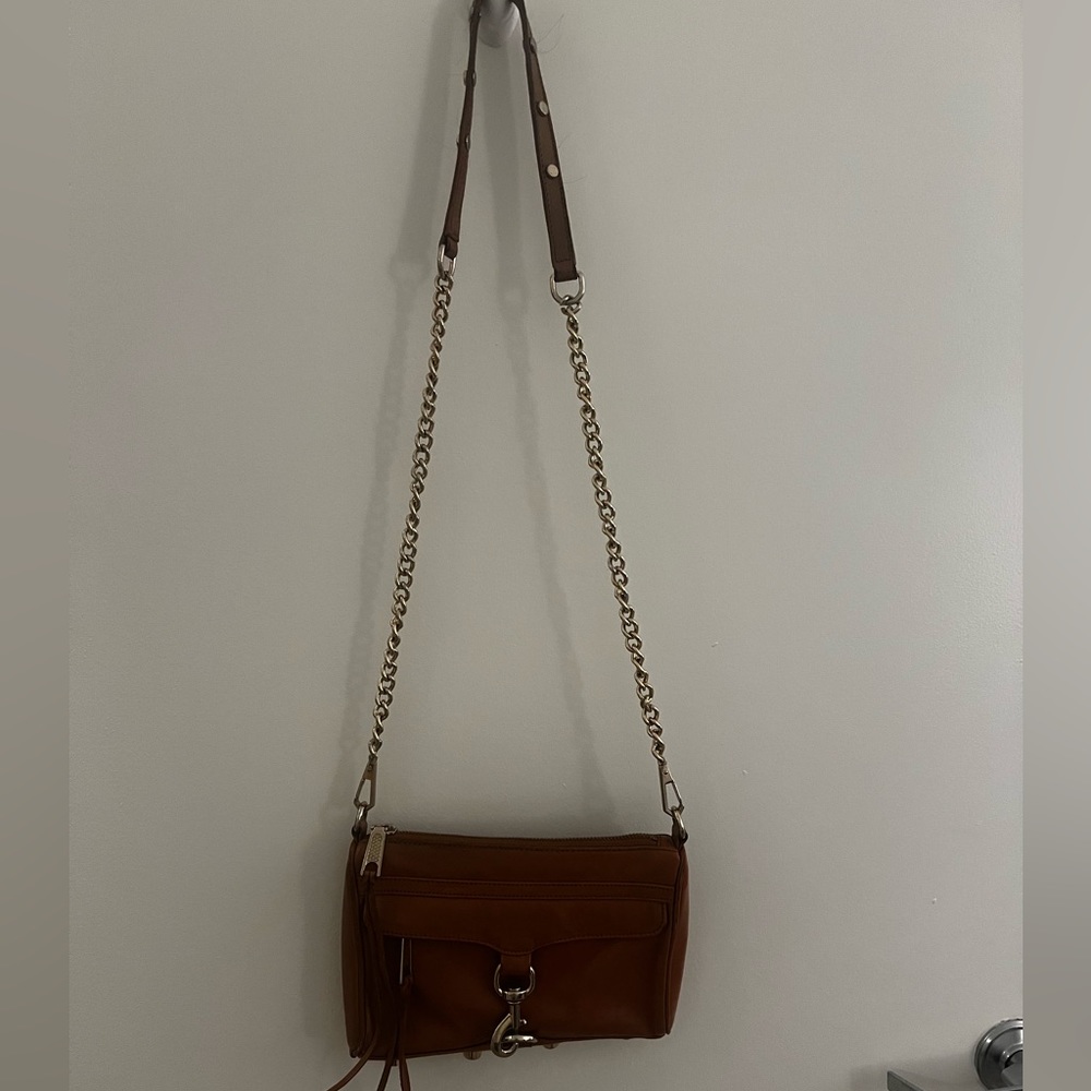 Rebecca Minkoff Mini Mac Crossbody- tan